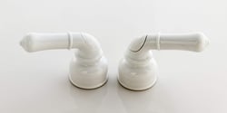 Picture of Empire Brass Company CRD-UCCW RV Faucet Replacement Handles Teapot Style White