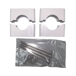 Picture of Morad 9049 Split Antenna Mounts for 1-1/2 Inch Stanchion - White with Stainless Hardware