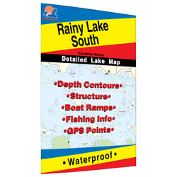 Picture of Fishing Hot Spots Q275 Rainy Lake South Fishing Map