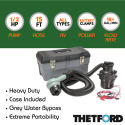 Picture of Thetford 97586 Sani-Con Turbo 300S Portable RV Waste Macerator System