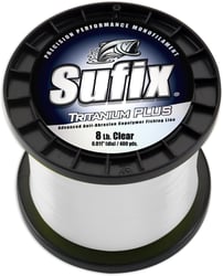 Picture of Sufix 696-120 Tritanium Plus Monofilament Fishing Line Clear 20lb 670 Yards
