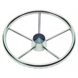 Picture of Schmitt Marine Steering Wheels 1731521FGK-R Model 170 Destroyer 15.5" 5-Spoke Steering Wheel with Knob