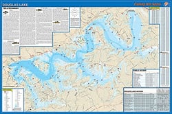 Picture of Fishing Hot Spots A404 Douglas Lake Tennessee Waterproof Fishing Map