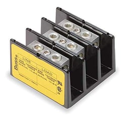 Picture of Bussmann 16204-3 Power Splicer Block 3-Pole 175A 600V 2/0-8 AWG