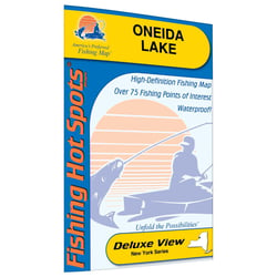 Picture of Fishing Hot Spots S490 Oneida Lake NY Waterproof Fishing Map