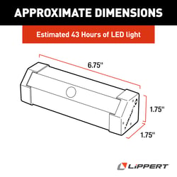 Picture of Lippert Components 2022172335 Wireless Motion-Activated LED RV Step Light