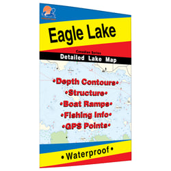 Picture of Fishing Hot Spots Q280 Eagle Lake Ontario Fishing Map