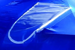Picture of Dr. Shrink DS-72B 36" x 72" Zipper Access Door - Blue