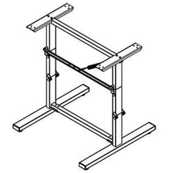 Picture of Lippert Components 203070 Collapsible RV Bed Table Stand Fixed Length 22x23.25x26.125