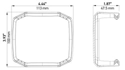 Picture of Hella 358233951 X-TREME XT-4A Amber Snap-On Cover for 4-Inch LED Offroad Driving Light