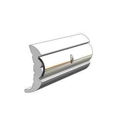 Picture of Taco Metals V21-9659WHC20D Rigid Vinyl Rub Rail Kit with Insert - 5/8" x 1-5/8" x 20', Frosty White