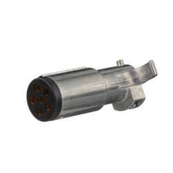 Picture of Pollak 6P-100V 6-Pole Round Metal Trailer End Plug
