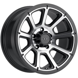 Picture of Vision Wheel 353VTH4565GBMF0 353 Turbine Trailer Wheel 14x5.5 5x4.5 Black Machined