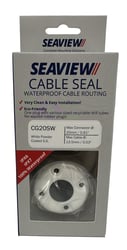 Picture of Seaview CG20SW White Powder Coated Stainless Steel Cable Gland with Cover for Wire up to 13.5mm