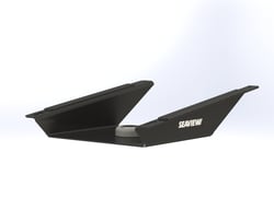 Picture of Seaview SVSLWBBLK 8 Degree Aluminum Wedge Base for Starlink Flat High Performance Antenna Black