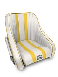 Picture of PRP Seats AB21101P-205 Hydro Retro Suspension Jet Boat Seat with Side Pockets, Yellow