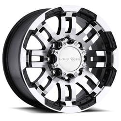 Picture of Vision Wheel 375VTH6681GBMF0 Warrior 16x6 Inch 8x6.5 Gloss Black Machined Face Wheel