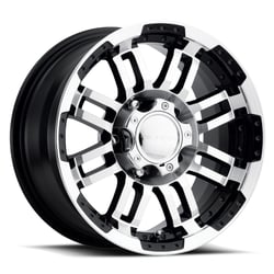 Picture of Vision Wheel 375VTH5665GBMF0 Warrior 375 Series 15x6 Inch Gloss Black Machined Face Wheel