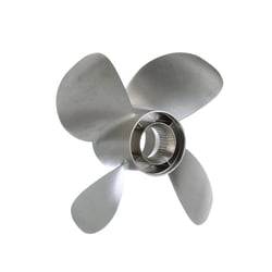 Quicksilver 8M0123400 Bravo Three 4-Blade Stainless Steel Front Propeller 16" x 19" Left Hand Rotation — image 5