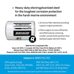 Picture of Quicksilver 8M0154761 20 Micron Marine Oil Filter