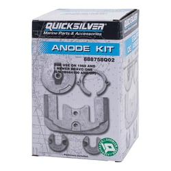 Picture of Quicksilver 888758Q02 Aluminum Anode Kit for MerCruiser Bravo One Sterndrives