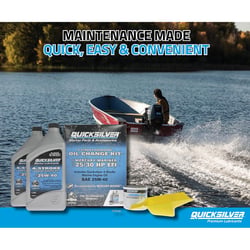 Picture of Quicksilver 8M0081911 25W-40 4-Stroke Oil Change Kit for Mercury 25hp & 30hp EFI Outboards