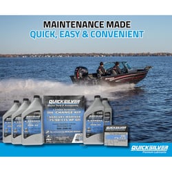 Picture of Quicksilver 8M0081913 25W-40 4-Stroke Oil Change Kit for Mercury 75/90/115hp 1.7L EFI Outboards