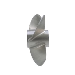 Quicksilver 8M0123400 Bravo Three 4-Blade Stainless Steel Front Propeller 16" x 19" Left Hand Rotation — image 4