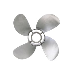 Quicksilver 8M0123400 Bravo Three 4-Blade Stainless Steel Front Propeller 16" x 19" Left Hand Rotation — image 2