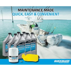Picture of Quicksilver 8M0169544 25W-40 Oil Change Kit for 200-400HP 4-Stroke Mercury L6 Verado Outboards