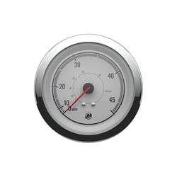 Picture of Quicksilver 8M6020075 Speedometer 45 MPH White Chrome Bezel