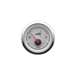 Picture of Quicksilver 8M6020078 Power Trim Gauge White Face Chrome Bezel