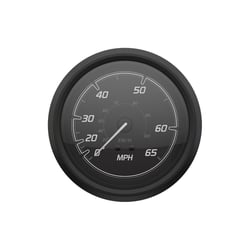 Picture of Quicksilver 8M6020100 Speedometer 65mph Black Matte Black Analog Gauge
