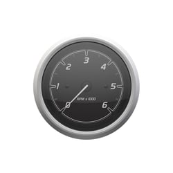 Picture of Quicksilver 8M6020109 Tachometer 6000 RPM Black Brushed Stainless