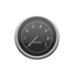 Picture of Quicksilver 8M6020110 Tachometer 7000 RPM Black Brushed Stainless
