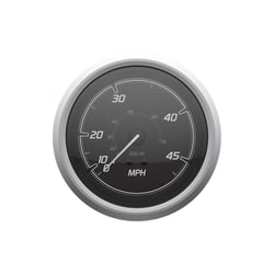 Picture of Quicksilver 8M6020111 Speedometer 45 MPH Black Brushed Stainless