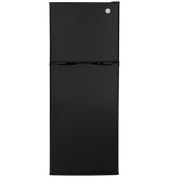 GE Appliances GPV10FGNBB-R 9.8 Cu Ft 12V Top-Freezer Refrigerator Black