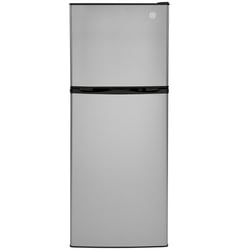 GE Appliances GPV10FSNSB-R 9.8 Cu Ft 12V Top-Freezer Refrigerator Stainless Steel Right Hinge