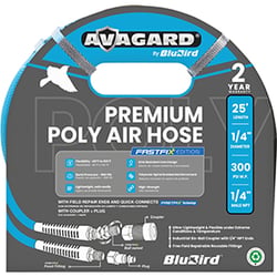 Picture of BluBird AVGPU1425 Polyurethane Air Hose Assembly 1/4in x 25ft 300 PSI