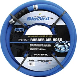 Picture of BluBird BBPRO3450 3/4" x 50' Rubber Air Hose with Brass Fittings
