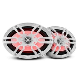 Picture of DS18 NXL-69/WH 6x9" 2-Way Marine Coaxial Speakers with RGB LED Lights - White