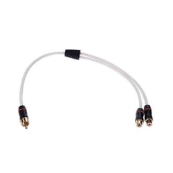 Picture of Fusion Electronics USA 0101262200 RCA Splitter Cable 1 Male to 2 Female 10.8 Inch