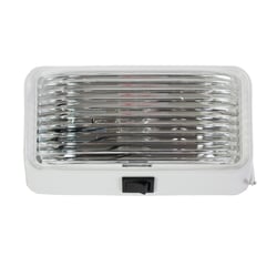 Picture of Arcon 18104 12V Rectangular Porch Light with Switch White Clear Lens