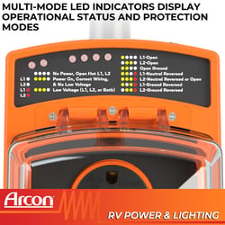 Arcon 19759 50 Amp RV Surge Protector with 7200 Joule Protection — image 3