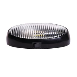 Picture of Arcon 20681 LED Oval Porch Light with Switch Black Clear