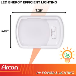 Arcon 20725N LED Interior Ceiling Light with White Lens — image 4