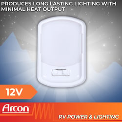 Arcon 20725N LED Interior Ceiling Light with White Lens — image 5