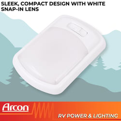 Arcon 20725N LED Interior Ceiling Light with White Lens — image 7