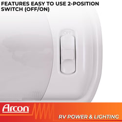 Arcon 20725N LED Interior Ceiling Light with White Lens — image 6
