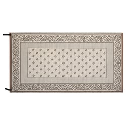 Faulkner 48700 Vineyard Reversible RV Patio Mat 9x12 Beige — image 2